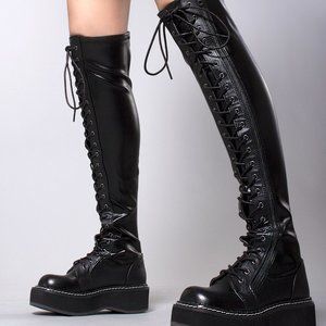 The Strange and Unusual Emily Boots in Black